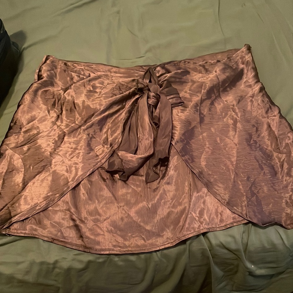 Pretty little thing brown skirt size 22